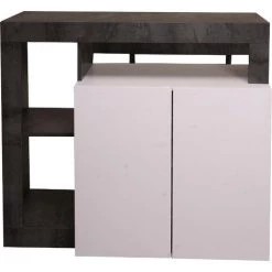 Dmora Buffet Moderne Avec 2 Portes Et étagères, Meuble TV De Salon, Buffet De Cuisine, Buffet Made In Italy, 108x42xh93 Cm, Couleur Blanc Et Oxyde 7 Dmora Buffet Moderne Avec 2 Portes Et étagères, Meuble TV De Salon, Buffet De Cuisine, Buffet Made In Italy, 108x42xh93 Cm, Couleur Blanc Et Oxyde -Buffet et enfilade Soldes 38613788 3