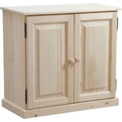 AUBRY GASPARD Meuble à Chaussures 3 étagères 1 Tiroir En Bois Brut Naturel - Finition Brute