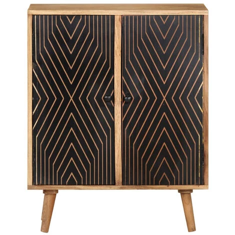 ASUPERMALL Buffet 60x35x75 Cm Bois D'acacia Massif 5 ASUPERMALL Buffet 60x35x75 Cm Bois D'acacia Massif – Image 5