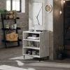 ASUPERMALL Buffet Gris Beton 57x35x70 Cm Agglomere