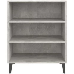 ASUPERMALL Buffet Gris Beton 57x35x70 Cm Agglomere -Buffet et enfilade Soldes 39748302 4