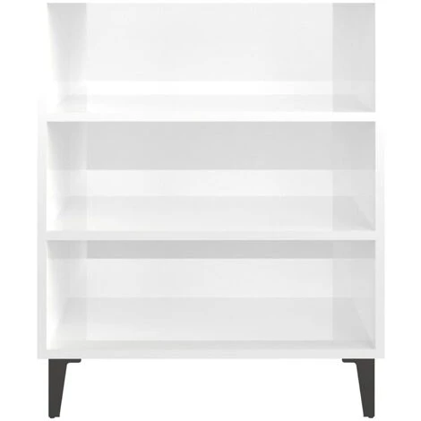 ASUPERMALL Buffet Blanc Brillant 57x35x70 Cm Agglomere 4 ASUPERMALL Buffet Blanc Brillant 57x35x70 Cm Agglomere â Image 4