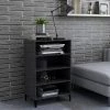 ASUPERMALL Buffet Gris 57x35x90 Cm Agglomere