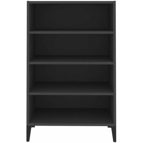 ASUPERMALL Buffet Gris 57x35x90 Cm Agglomere 4 ASUPERMALL Buffet Gris 57x35x90 Cm Agglomere – Image 4