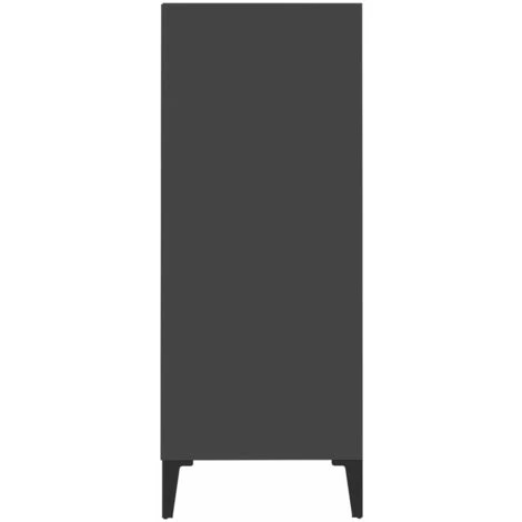 ASUPERMALL Buffet Gris 57x35x90 Cm Agglomere 5 ASUPERMALL Buffet Gris 57x35x90 Cm Agglomere – Image 5