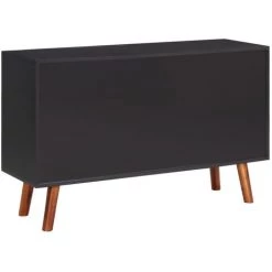ASUPERMALL Buffet 110x35x70 Cm Bois D'acacia Massif Et MDF 9 ASUPERMALL Buffet 110x35x70 Cm Bois D'acacia Massif Et MDF -Buffet et enfilade Soldes 39777443 5