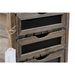 DECORATION D’AUTREFOIS Meuble Bas Rangement 3 Tiroirs 33x25.5x36.5cm - Bois - Marron - Marron -Buffet et enfilade Soldes 40016675 5