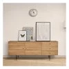 WOODMAN Buffet 2 Portes 3 Tiroirs 180x48x70 Cm Décor Naturel