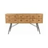 DUTCHBONE Buffet 6 Tiroirs 150x40x84 Cm En Sapin Massif