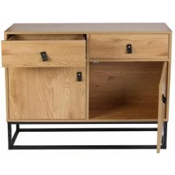 Paris Prix - Buffet 2 Portes & 2 Tiroirs "abbott" 100cm Naturel 8 Paris Prix - Buffet 2 Portes & 2 Tiroirs "abbott" 100cm Naturel -Buffet et enfilade Soldes 40247975 4