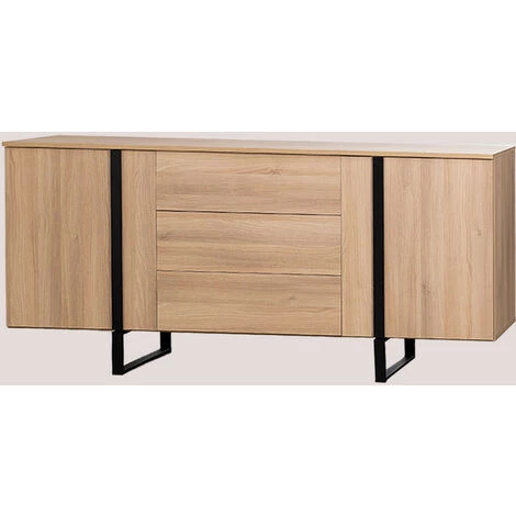 Buffet En Bois Roxer SKLUM Mélamine Bois Rustique - Bois Rustique Bois Rustique 1 Buffet En Bois Roxer SKLUM Mélamine Bois Rustique - Bois Rustique Bois Rustique
