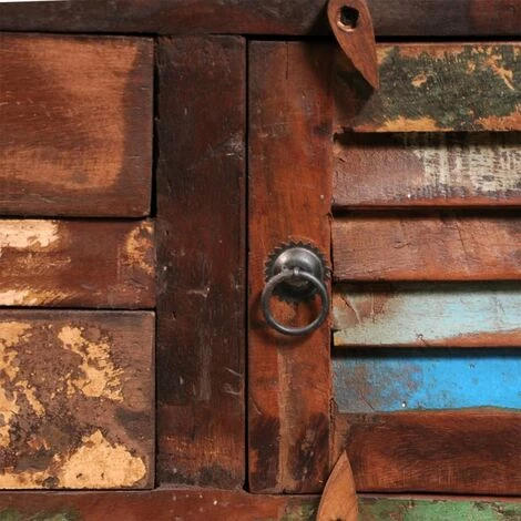 HAPPYSHOPPING Buffet De Televiseur Bois Massif De Recuperation 3 HAPPYSHOPPING Buffet De Televiseur Bois Massif De Recuperation – Image 3