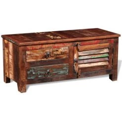 HAPPYSHOPPING Buffet De Televiseur Bois Massif De Recuperation 9 HAPPYSHOPPING Buffet De Televiseur Bois Massif De Recuperation -Buffet et enfilade Soldes 40552412 5