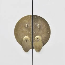 HAPPYSHOPPING Buffet En Style Chinois En Bois Massif Blanc 7 HAPPYSHOPPING Buffet En Style Chinois En Bois Massif Blanc -Buffet et enfilade Soldes 40553194 3