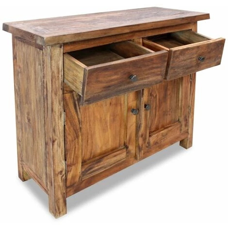 HAPPYSHOPPING Buffet Bois De Recuperation Massif 75 X 30 X 65 Cm 4 HAPPYSHOPPING Buffet Bois De Recuperation Massif 75 X 30 X 65 Cm – Image 4
