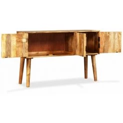 HAPPYSHOPPING Buffet Bois Massif De Manguier 118 X 35 X 75 Cm -Buffet et enfilade Soldes 40555502 2