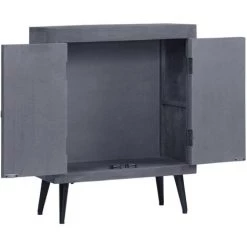 HAPPYSHOPPING Buffet Bois Solide De Manguier 60 X 30 X 76 Cm -Buffet et enfilade Soldes 40556285 2