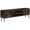 HAPPYSHOPPING Meuble TV Bois De Recuperation Solide 140 X 30 X 45 Cm