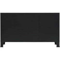 HAPPYSHOPPING Buffet Metal De Style Industriel 120 X 35 X 70 Cm Noir -Buffet et enfilade Soldes 40556336 5