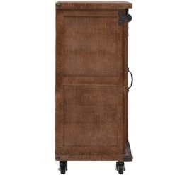 HAPPYSHOPPING Armoire De Rangement Bois De Sapin Massif 64x33,5x75 Cm Marron -Buffet et enfilade Soldes 40556594 5