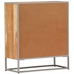 HAPPYSHOPPING Buffet 65 X 30 X 75 Cm Bois D'acacia Massif -Buffet et enfilade Soldes 40557965 5