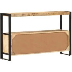 HAPPYSHOPPING Armoire Laterale 120x30x75 Cm Bois De Manguier Solide 7 HAPPYSHOPPING Armoire Laterale 120x30x75 Cm Bois De Manguier Solide -Buffet et enfilade Soldes 40558199 3