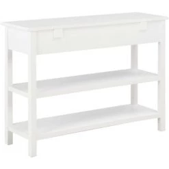 HAPPYSHOPPING Buffet Blanc 110x35x80 Cm MDF -Buffet et enfilade Soldes 40561969 4