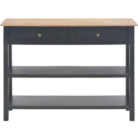 HAPPYSHOPPING Buffet Noir 110x35x80 Cm MDF 3 HAPPYSHOPPING Buffet Noir 110x35x80 Cm MDF – Image 3