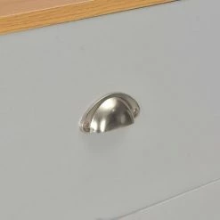 HAPPYSHOPPING Buffet Gris 112 X 35 X 81 Cm -Buffet et enfilade Soldes 40562631 3