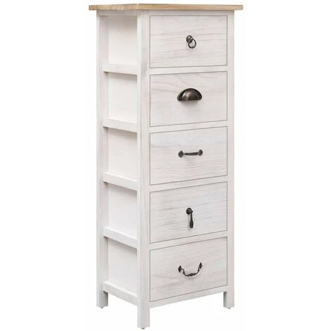 HAPPYSHOPPING Armoire Laterale 35 X 25 X 87 Cm Bois De Paulownia 1 HAPPYSHOPPING Armoire Laterale 35 X 25 X 87 Cm Bois De Paulownia