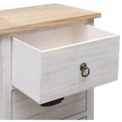 HAPPYSHOPPING Armoire Laterale 35 X 25 X 87 Cm Bois De Paulownia 9 HAPPYSHOPPING Armoire Laterale 35 X 25 X 87 Cm Bois De Paulownia -Buffet et enfilade Soldes 40563148 5