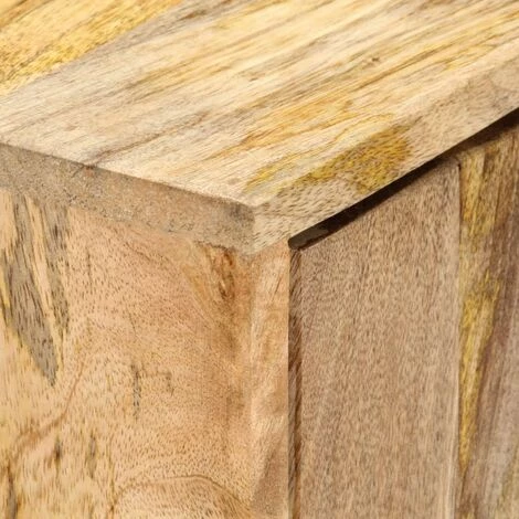 HAPPYSHOPPING Buffet 60 X 35 X 75 Cm Bois De Manguier Massif 3 HAPPYSHOPPING Buffet 60 X 35 X 75 Cm Bois De Manguier Massif – Image 3