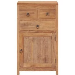HAPPYSHOPPING Buffet 50 X 30 X 90 Cm Bois De Teck Massif 7 HAPPYSHOPPING Buffet 50 X 30 X 90 Cm Bois De Teck Massif -Buffet et enfilade Soldes 40565840 3