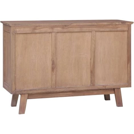 HAPPYSHOPPING Buffet 100x30x68 Cm Bois De Teck Massif 5 HAPPYSHOPPING Buffet 100x30x68 Cm Bois De Teck Massif – Image 5