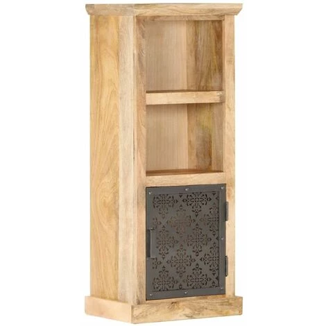 HAPPYSHOPPING Buffet Avec Porte 45x32x110 Cm Bois De Manguier Solide 1 HAPPYSHOPPING Buffet Avec Porte 45x32x110 Cm Bois De Manguier Solide