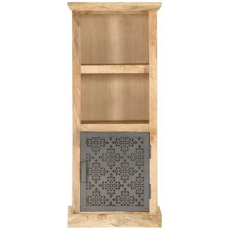 HAPPYSHOPPING Buffet Avec Porte 45x32x110 Cm Bois De Manguier Solide 3 HAPPYSHOPPING Buffet Avec Porte 45x32x110 Cm Bois De Manguier Solide – Image 3