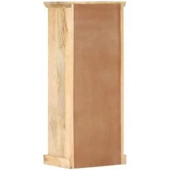 HAPPYSHOPPING Buffet Avec Porte 45x32x110 Cm Bois De Manguier Solide 8 HAPPYSHOPPING Buffet Avec Porte 45x32x110 Cm Bois De Manguier Solide -Buffet et enfilade Soldes 40567215 4