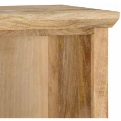 HAPPYSHOPPING Buffet Avec Porte 45x32x110 Cm Bois De Manguier Solide 9 HAPPYSHOPPING Buffet Avec Porte 45x32x110 Cm Bois De Manguier Solide -Buffet et enfilade Soldes 40567215 5