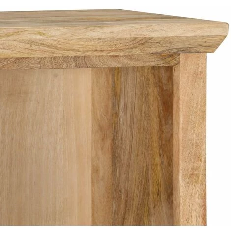 HAPPYSHOPPING Buffet Avec Porte 45x32x110 Cm Bois De Manguier Solide 5 HAPPYSHOPPING Buffet Avec Porte 45x32x110 Cm Bois De Manguier Solide – Image 5