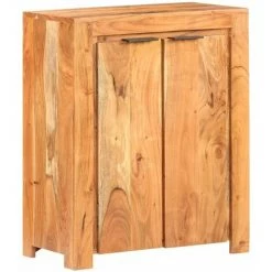 HAPPYSHOPPING Buffet 59x33x75 Cm Bois D'acacia Massif