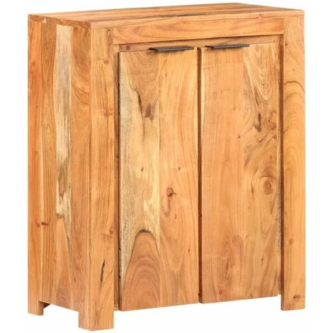 HAPPYSHOPPING Buffet 59x33x75 Cm Bois D'acacia Massif 1 HAPPYSHOPPING Buffet 59x33x75 Cm Bois D'acacia Massif