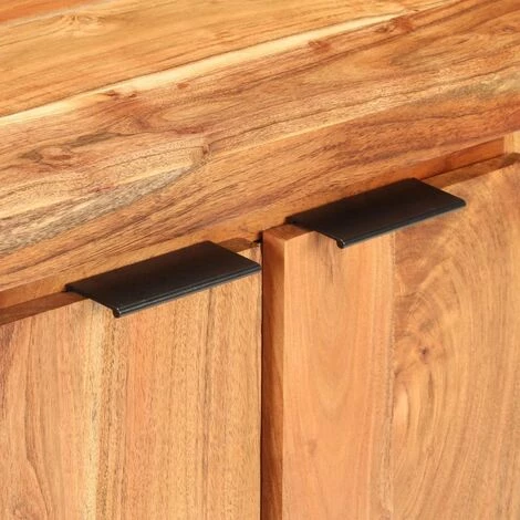 HAPPYSHOPPING Buffet 59x33x75 Cm Bois D'acacia Massif 3 HAPPYSHOPPING Buffet 59x33x75 Cm Bois D'acacia Massif – Image 3