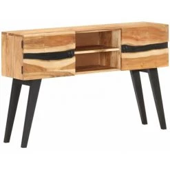 HAPPYSHOPPING Buffet 120x30x75 Cm Bois D'acacia Solide