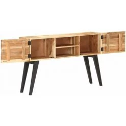 HAPPYSHOPPING Buffet 120x30x75 Cm Bois D'acacia Solide -Buffet et enfilade Soldes 40592683 3
