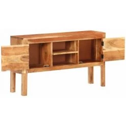 HAPPYSHOPPING Buffet 116x30x66 Cm Bois D'acacia Massif 7 HAPPYSHOPPING Buffet 116x30x66 Cm Bois D'acacia Massif -Buffet et enfilade Soldes 40592711 3