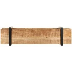 HAPPYSHOPPING Meuble TV 160x40x40 Cm Bois Massif De Manguier Brut -Buffet et enfilade Soldes 40592717 3