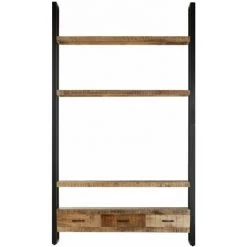 HAPPYSHOPPING Buffet 118x30x200 Cm Bois De Manguier Solide Brut -Buffet et enfilade Soldes 40609038 3