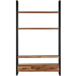 HAPPYSHOPPING Buffet 118x30x200 Cm Bois D'acacia Solide -Buffet et enfilade Soldes 40609040 3