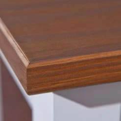 LES TENDANCES Commode 2 Portes Pin Massif Foncé Et Blanc Campanou 90 Cm -Buffet et enfilade Soldes 40641072 5