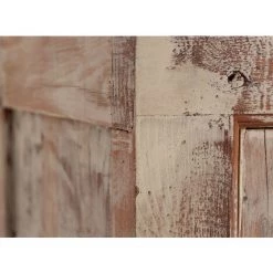 LES TENDANCES Buffet 4 Portes 2 Tiroirs Pin Massif Recyclé Blanc Décapé Maggi -Buffet et enfilade Soldes 40647762 5